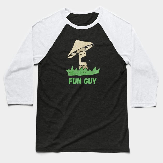 Fun Guy Baseball T-Shirt by Fungus Corner